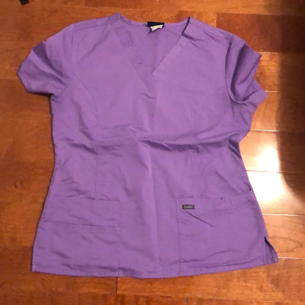 Purple scrub top